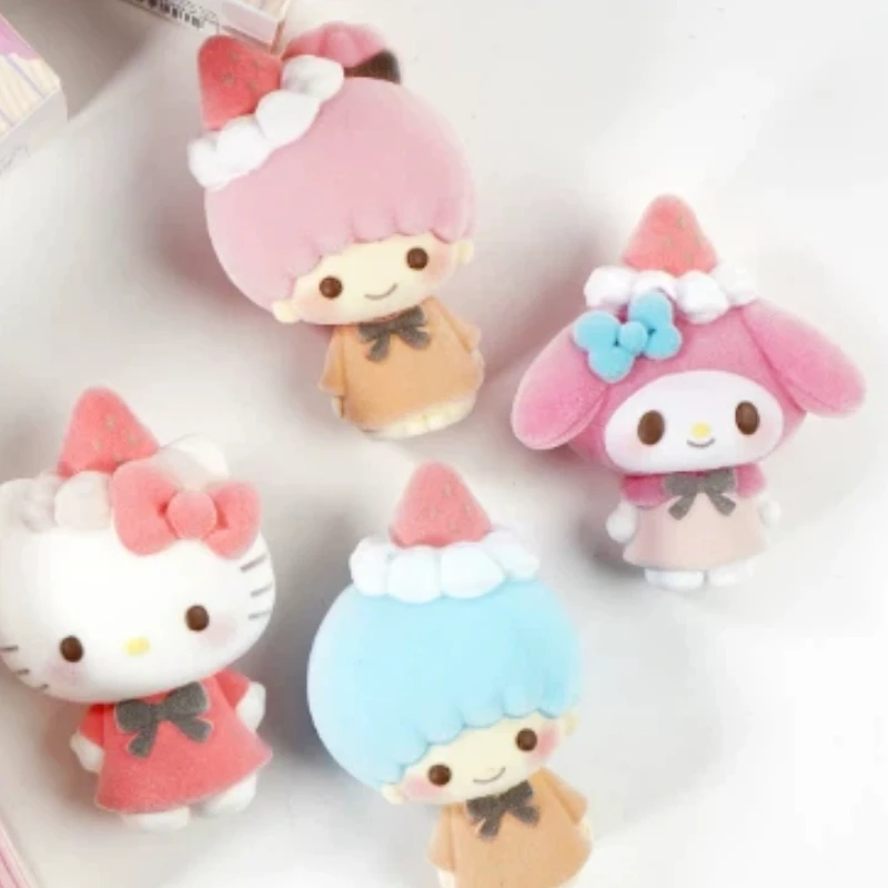 

In Stock Good Friends Series Blind Box Kawaii Flocking Action Figure Anime Ornament Collectible Desktop Decoration Gift For Girl