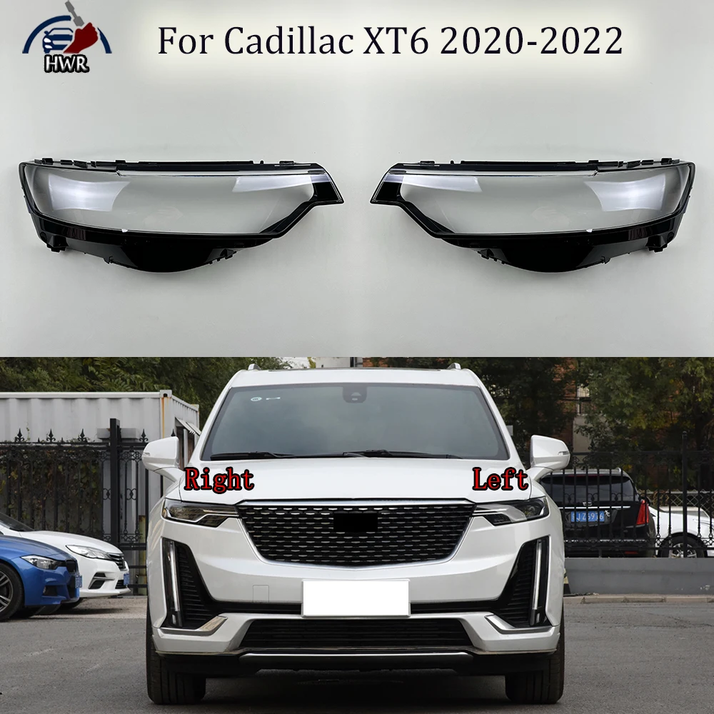 

Налобный фонарь для Cadillac XT6 2020 2021 2022, чехол для фары, прозрачная маска, линзы из оргстекла, замена оригинального абажура