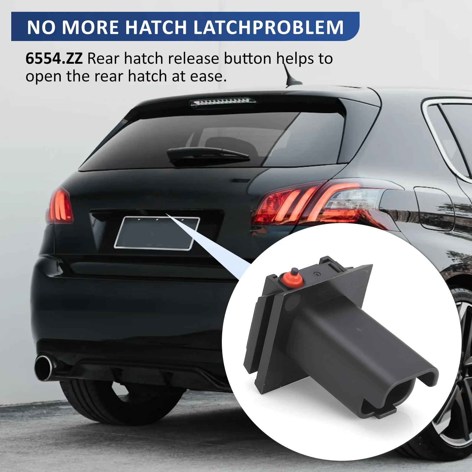 6554ZZ 6554.ZZ الباب الخلفي الجذع التمهيد الباب الخلفي الإصدار التبديل مقبض زر التبديل لسيتروين C3 C4 بيجو 206 207 307 308 5008