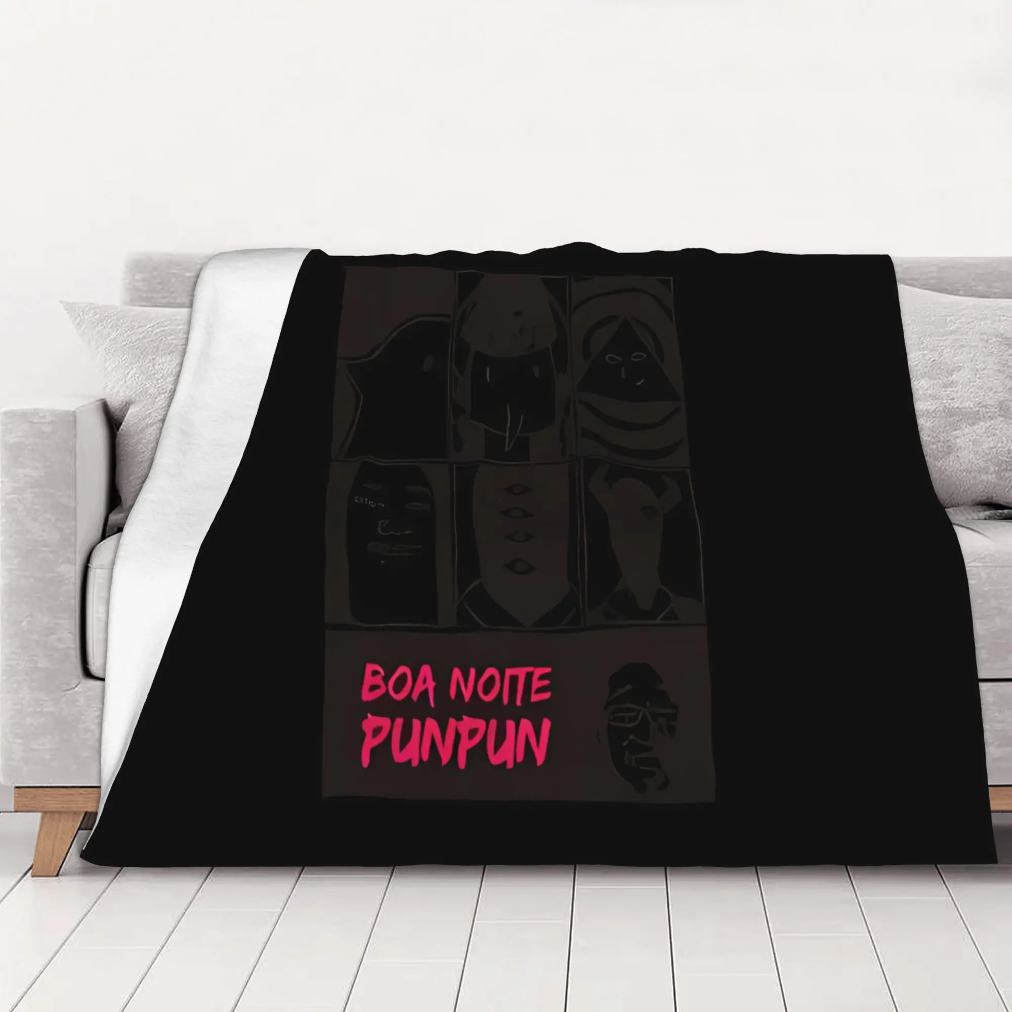 1PC home Cute Room Decor Oyasumi Punpun black Blanket Throw Blanket Oyasumi Punpun Novelty Warm Blanket All Season