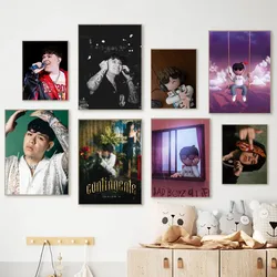 J-Junior H Sad Boyz  Poster Fancy Wall Sticker for Living Room Bar Vintage Decorative Painting Middle