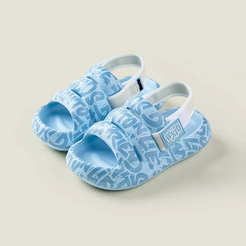 Children Eva Sandals Summer Soft Sole Beach Slipper For Boys And Girls Kids Non-slip Outdoor Casual Comfortable Shoes H32-1