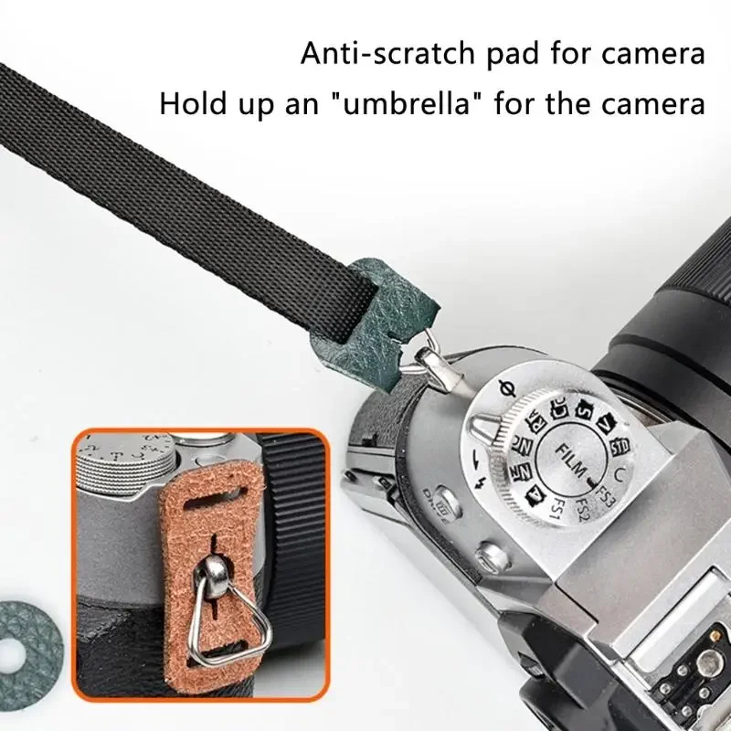 Anneau Triangulaire Pour Sangle D'appareil Photo, Protection Anti-Rayures En Cuir, Adaptateur D'espacement Pour Appareils Photo Reflex NuméRiques Et Hybrides Nikon, Sony, Fuji