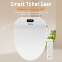 Elderly-Friendly Smart Toilet Seat Cover - Wireless Remote, Easy-Use Buttons, Safety Guard -Heated, Warm Water, Dry for Bathroom