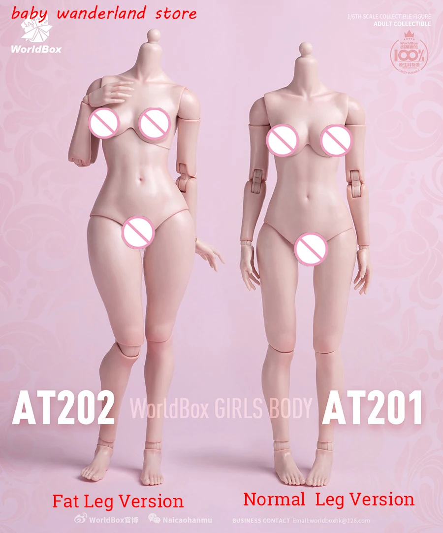 

AT201 AT202 1/6 scale Female Flexible Figures anime Body Worldbox 12" White Suntan Skin Action Figures Body Model for Women