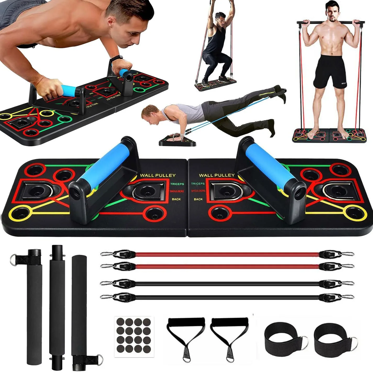 Eco-Friendly ABS Foldable Push Up Board Arm Strength Training Push Assistant
