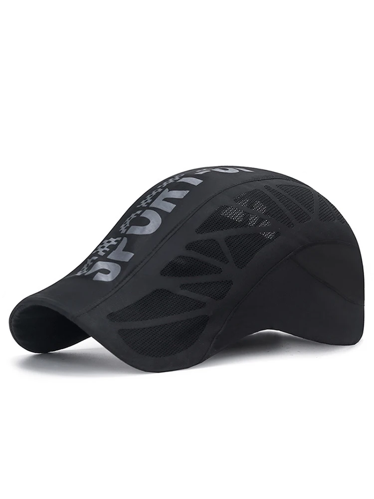 AliExpress NONE Summer Cool Breathable Mesh Quick Dry Hat Beret Cap Letter Printed Golf Cycling Sports  Baseball Caps Newsboy Shade Sunhat Visor