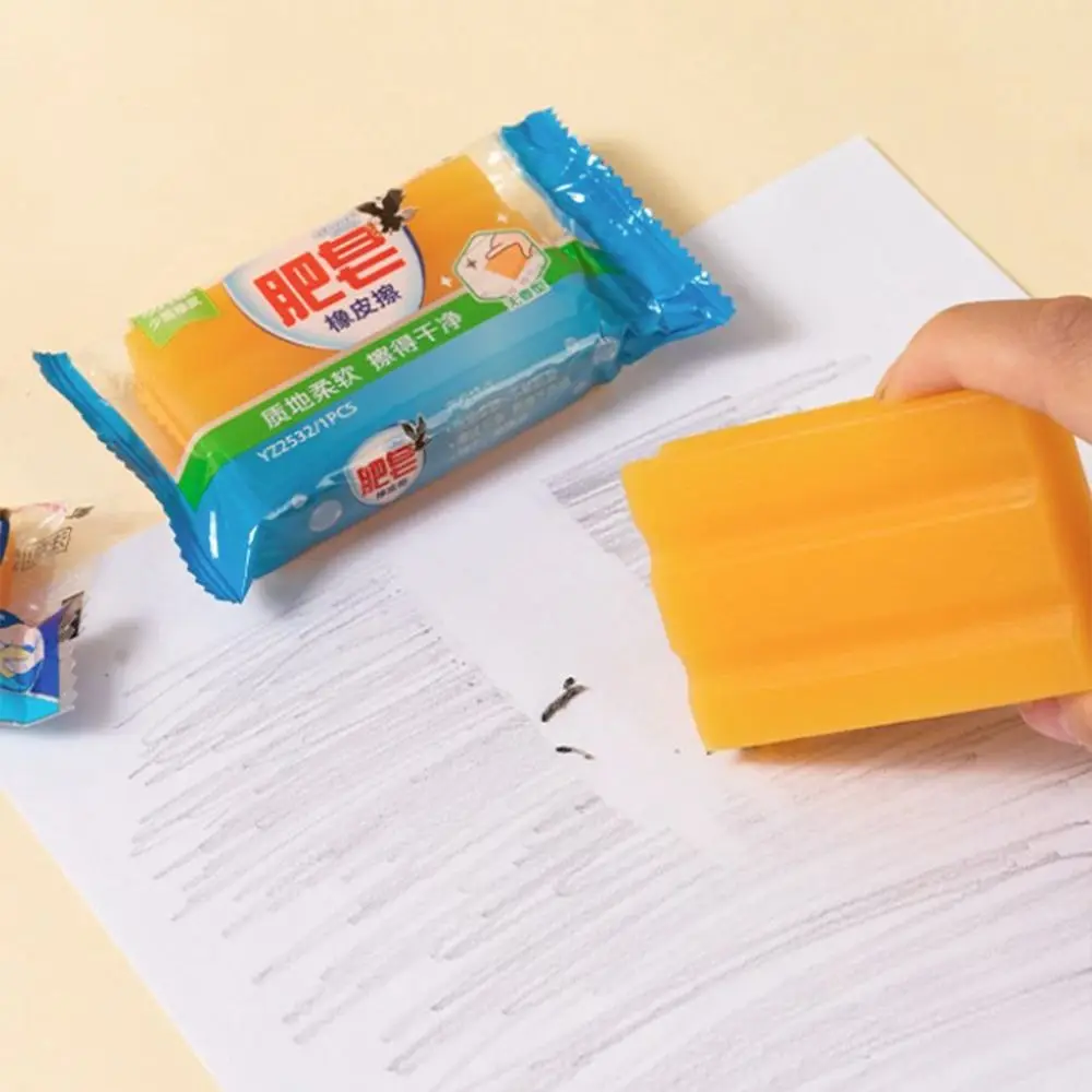 Бесследные студенческие инструменты для протирки, стильный ластик, мягкий художественный ластик для карандашей, ластик для письма, рисования, школьные канцелярские товары