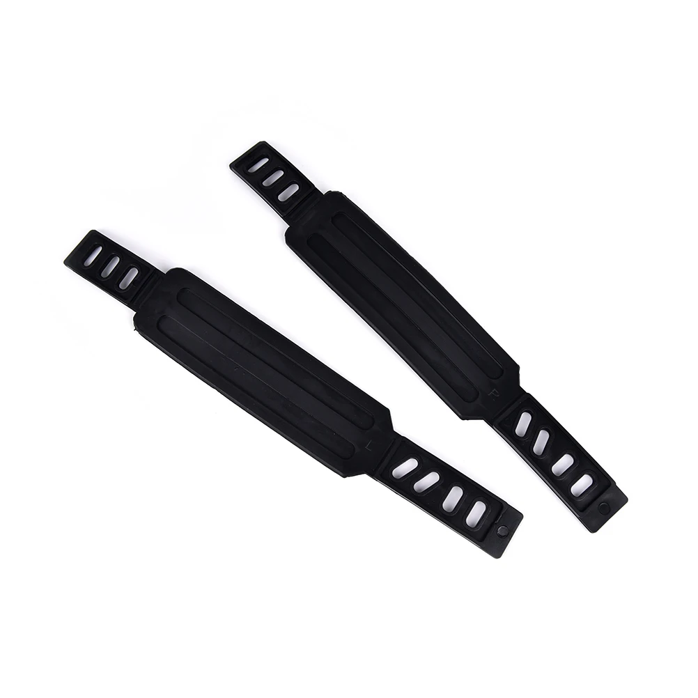 Black 1 Pair of Plastic Pedal Straps Buckle, Anti-Slip Pedal Toe Strap Fixed Gear for Bike MTB Bike BMX Bike Pedal