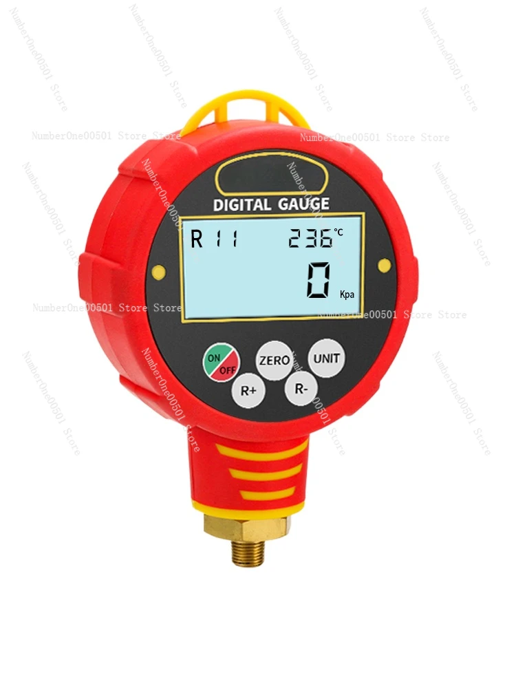 

WK-68812 Digital Display LCD Electronic Fluorometer Single Set Air Conditioning Refrigerant Pressure Gauge Snow Meter Head Tool