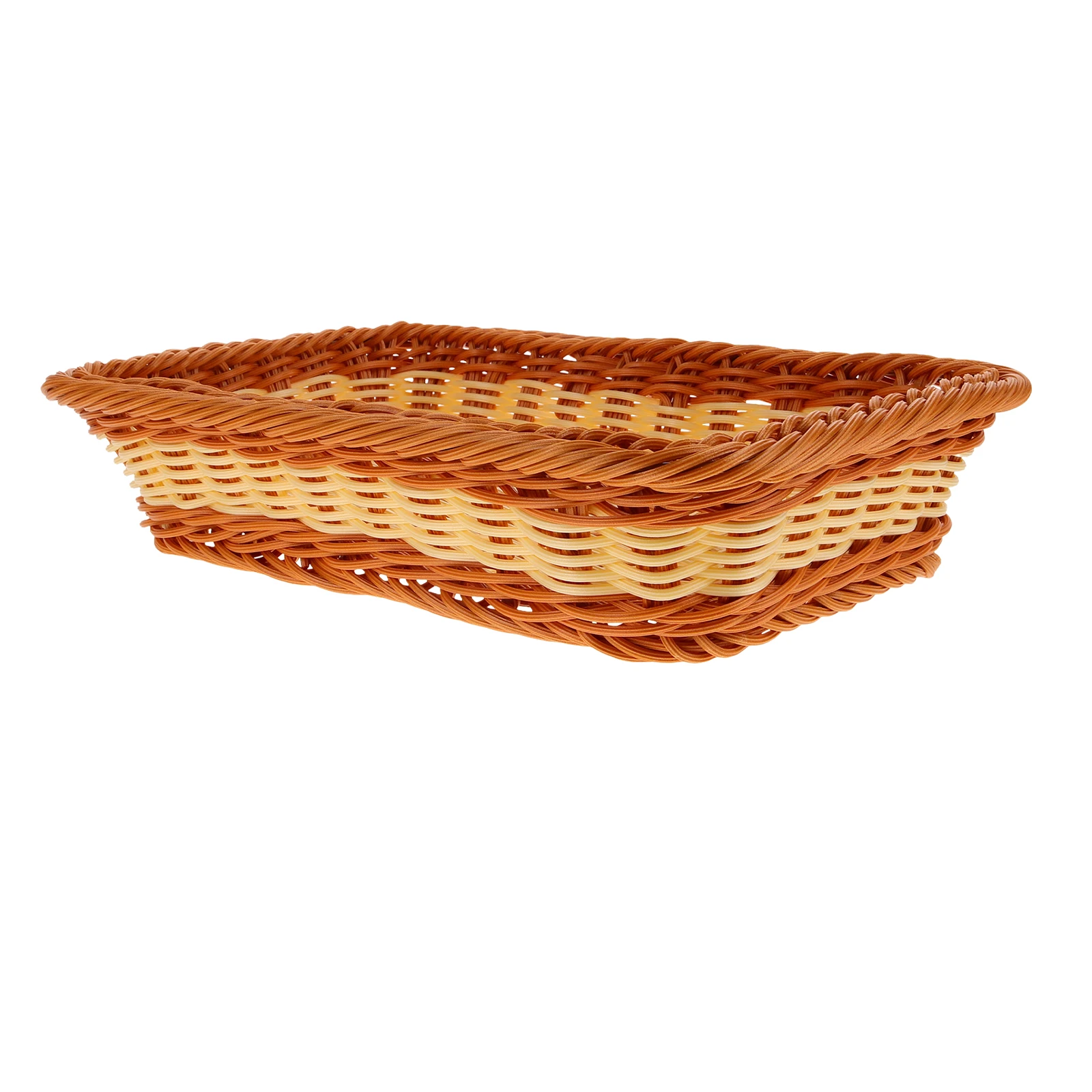 

Rattan Storage Basket 30x20x7cm Double Color Kitchen Utensil Holder Cutlery Organizer Chopstick Fork Tray Woven Silverware