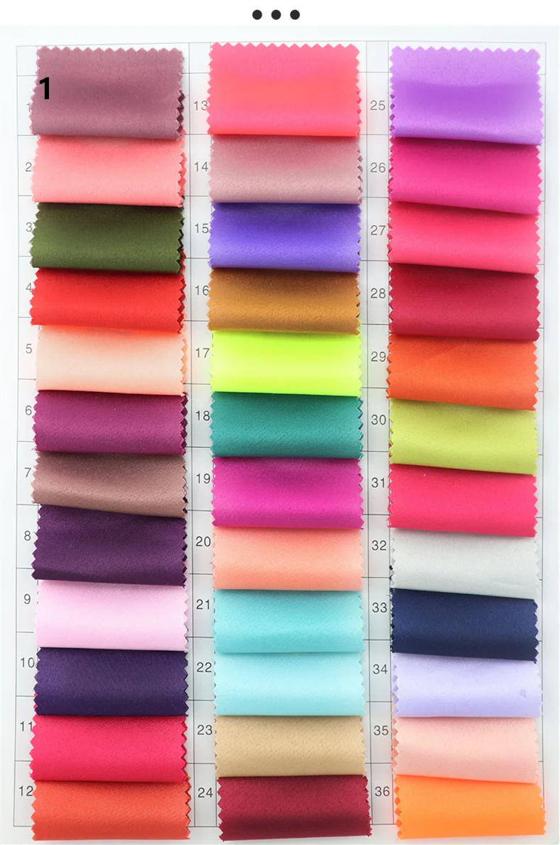 1 Meter Matte Color Satin Fabric For Wedding Dress Heavy For Bridal Gown Satin Wedding Dress Fabrics 240 Gram/Meter 150CM Wide