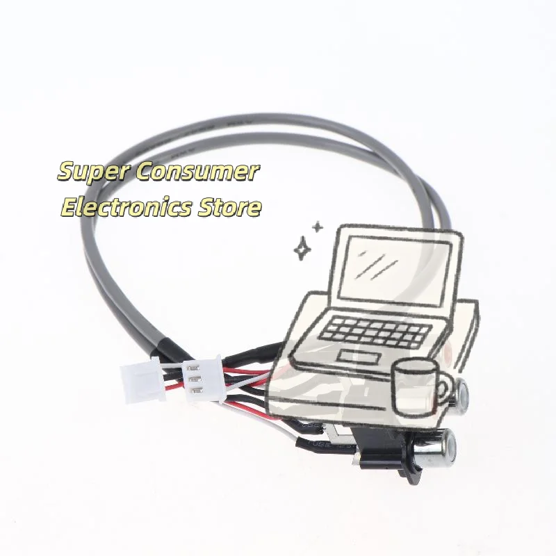 Audio Signal Cable Tangle-Free 2 RCA to XH2.54MM 3PIN 30CM Audio Input Socket for Car Speaker Retrofit