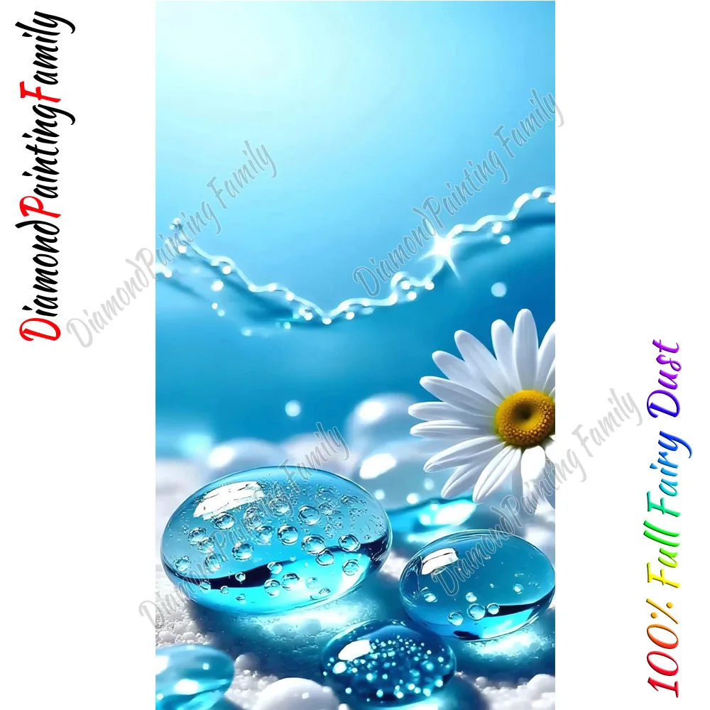 Diamond Painting Family Full Fairy Dust Crystal Resin Diamond Arts Colorful Flower AB Drill Embroidery Set Mosaic Painting Kits
