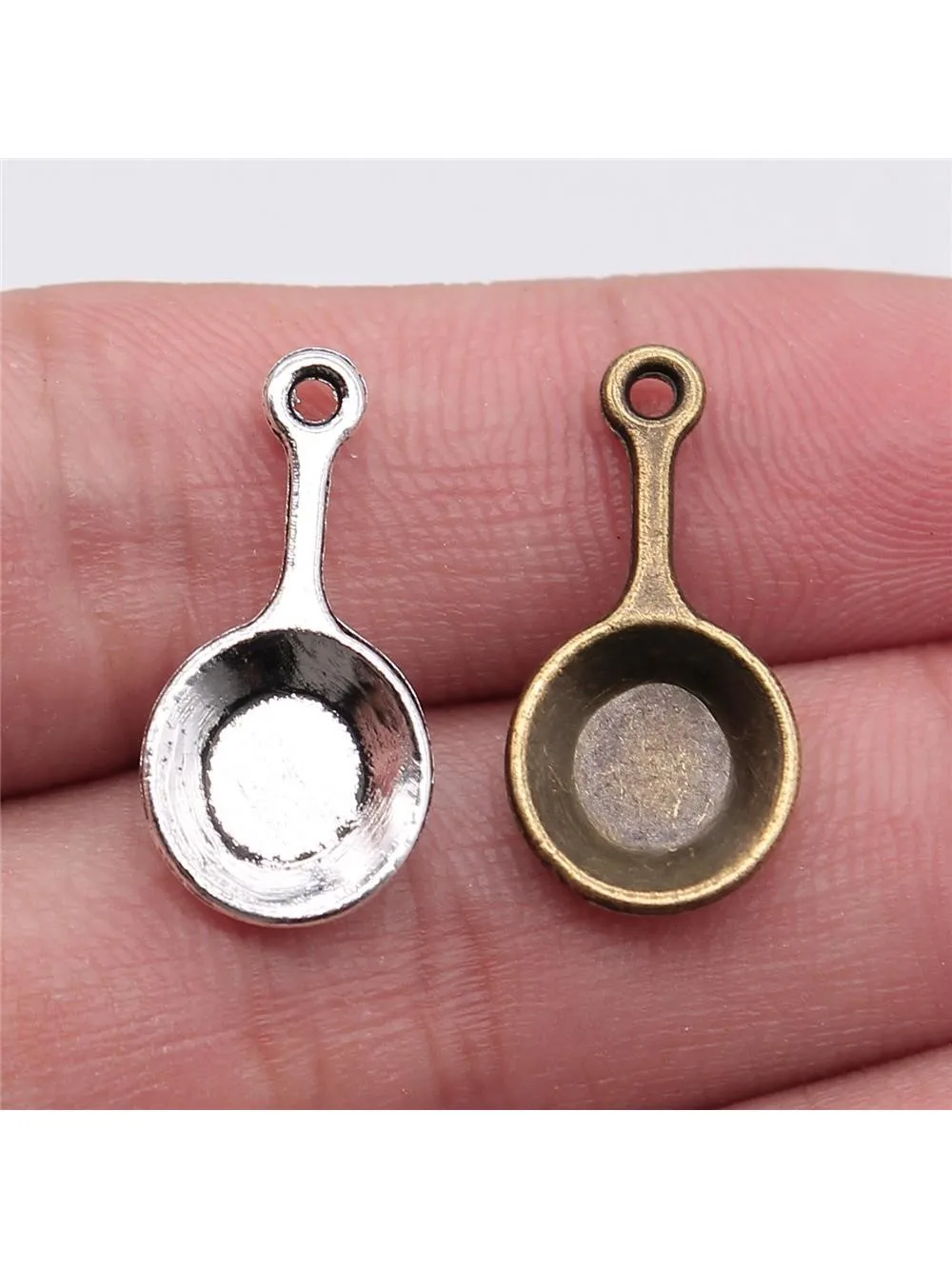 WYSIWYG 20 sztuk 22x10mm wisiorek Pan przybory kuchenne Pan Charm zawieszki do tworzenia biżuterii przybory kuchenne Pan wisiorki — zdjęcie 2