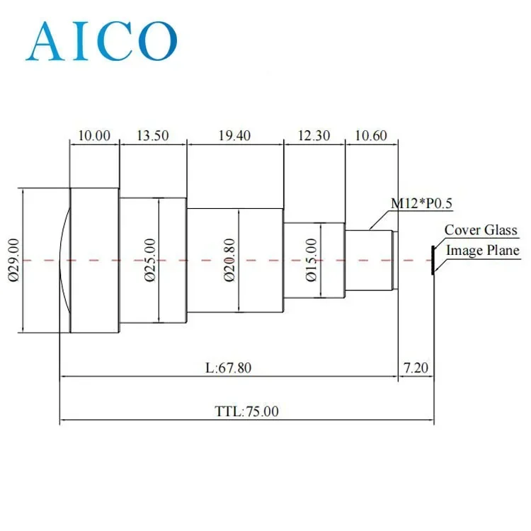 70mm 장거리 초점 거리 70mm 1/1.8인치 8MP 4K M12 S 마운트 망원 조준 CCTV 보드 렌즈 (소형 ITS 원거리 시야 시스템용)