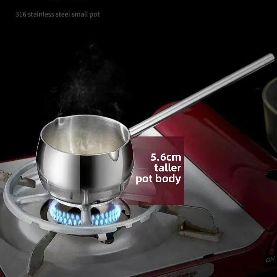 316 Stainless Steel Oil Pouring Spoon Special Hot Oil Pot Extended Handle Mini Oil Pouring Pot Oil Pouring Spoon ﻿ view 4