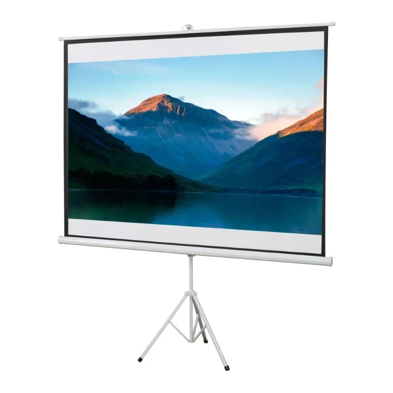 100-inch projection screen with tripod 4:3 format