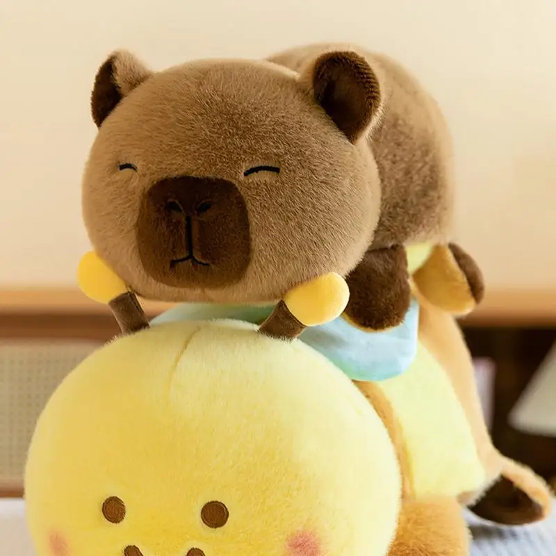 Capybara-peluche Reversible Ultra suave, peluche Kawaii, almohada realista