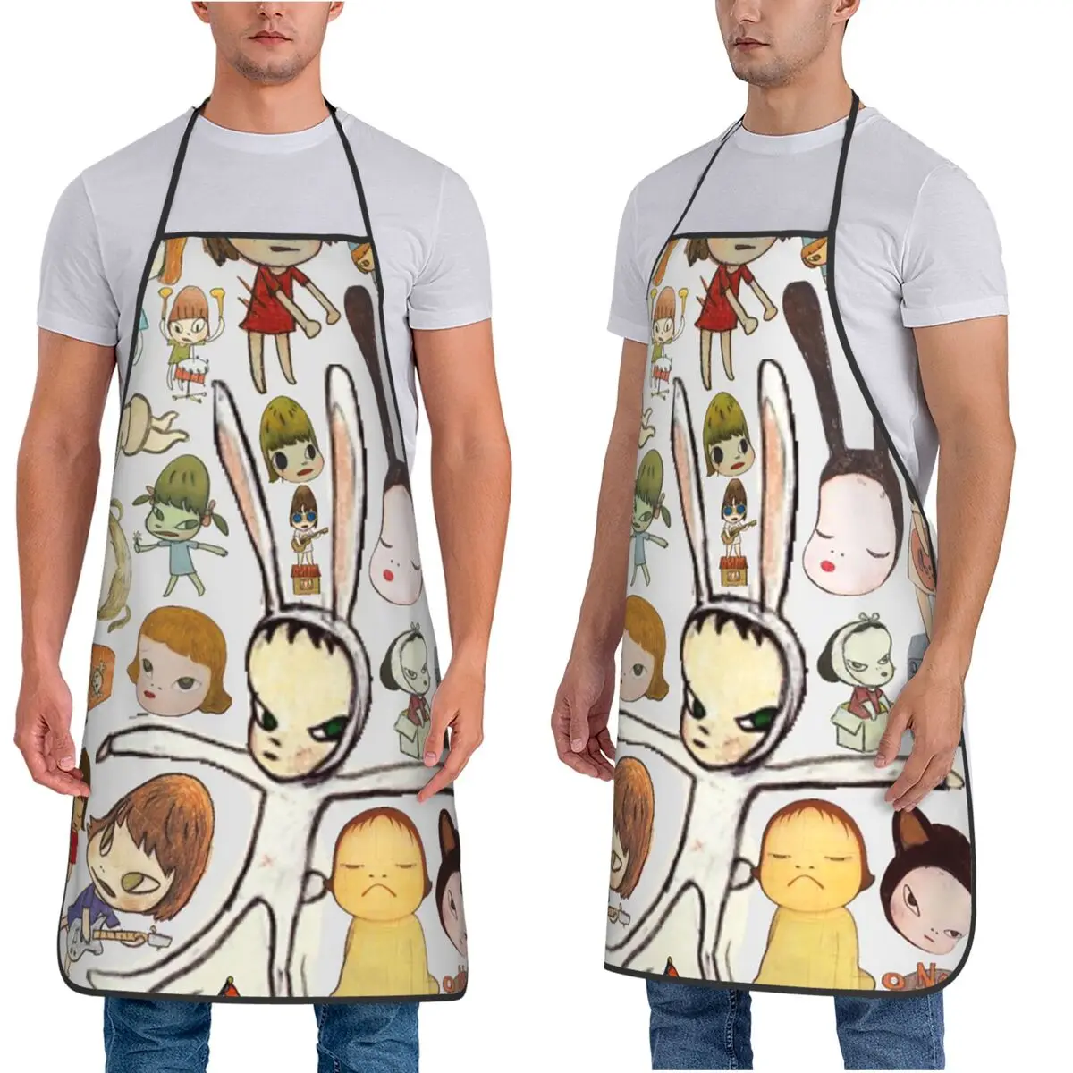 Yoshitomo Nara tablier Chef cuisine cuisson Tablier bavoir imperméable cuisine nettoyage tablier pour femmes hommes peinture