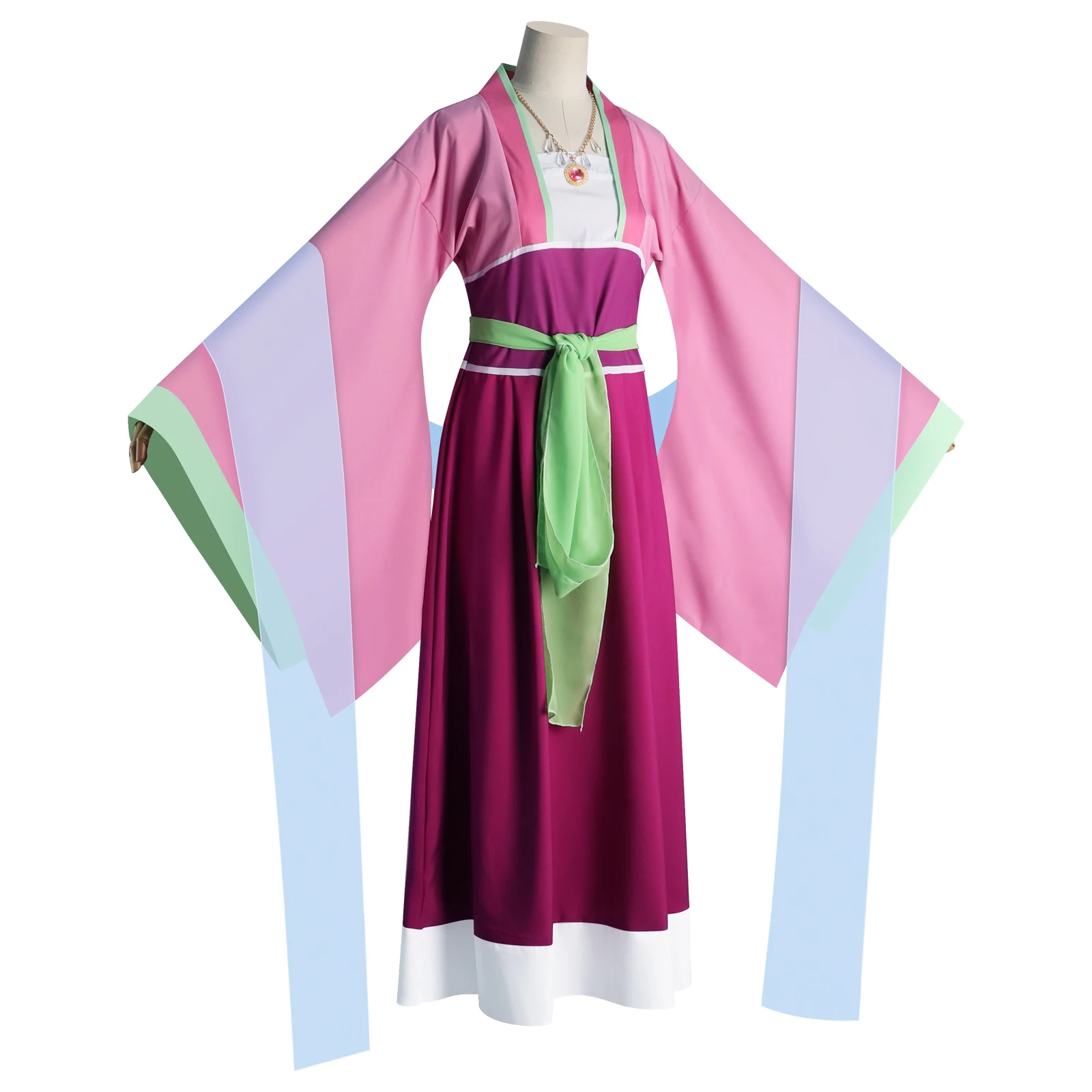 أزياء ماو ماو للعب الأدوار أنيمي الصيدلي مذكرات فستان وردي كوسوريا نو هيتوريجوتو حفلة الهالوين امرأة