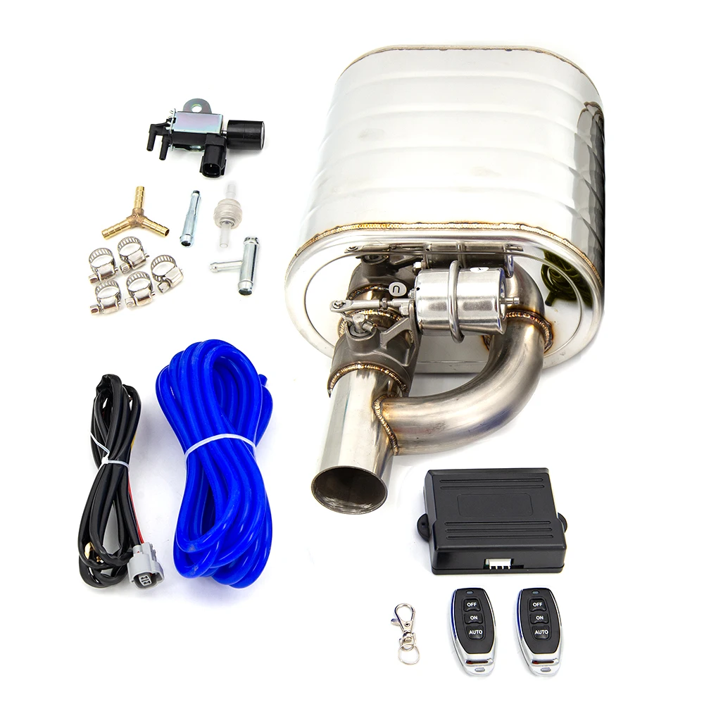2 "2.5" 3 ''Inch Uitlaatdemper Met Dump Valve Rvs Elektrische Uitlaat Uitsparing Afstandsbediening Set of Obd Controle