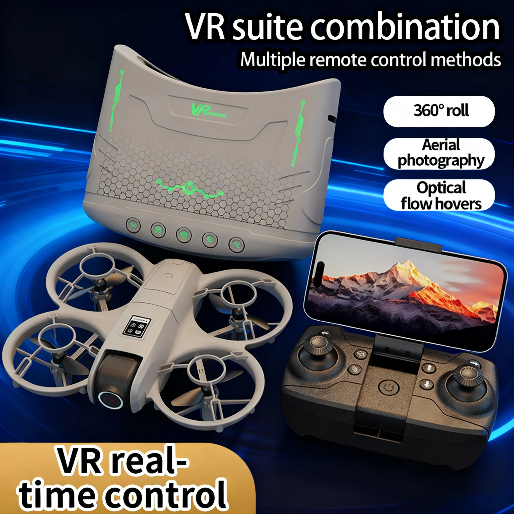 X228 Mini Drone 4K Beroep HD Dual Camera 5G WiFi FPV VR Dron Hoogte Houden Helikopter Opvouwbare Vliegtuigen RC Quadcopter Jongen Speelgoed