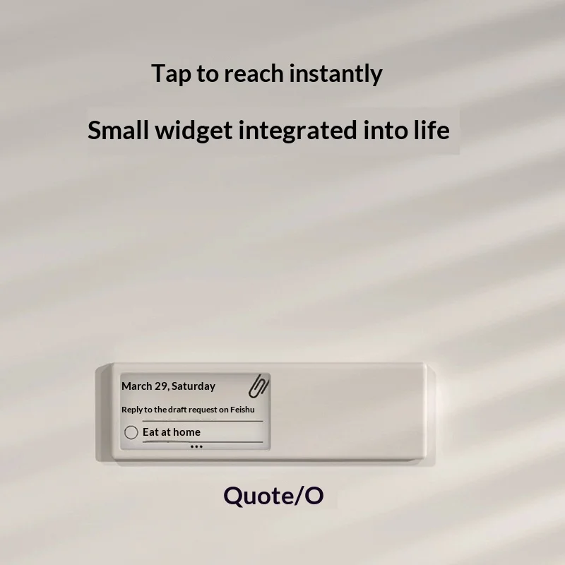Quote 0 Desktop E Ink Display Smart Wifi Custom Information Board For Desk Setup Weather RSS Stock Todo Reminder