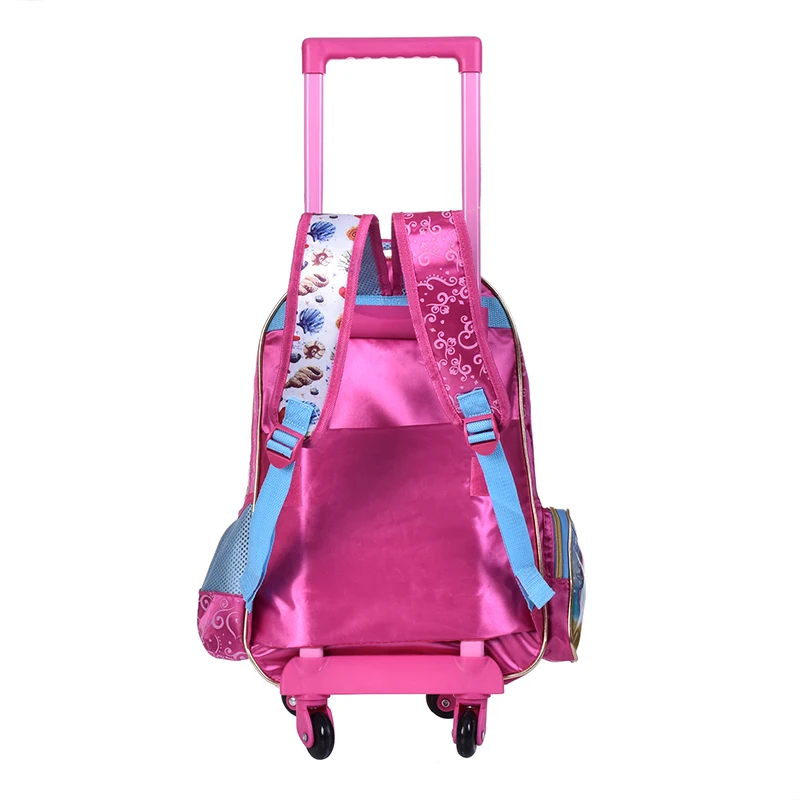 wenjie brother new Children Kids school bags With Wheel Trolley Luggage set backpack Mochila Infantil Bolsas for boys and girls