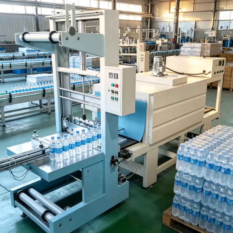Customized Heat Shrink Packaging Automatic System Conveyor Belt Tunnel L Bar Sealer POF Film Industrial Grade Wrapping Equipment