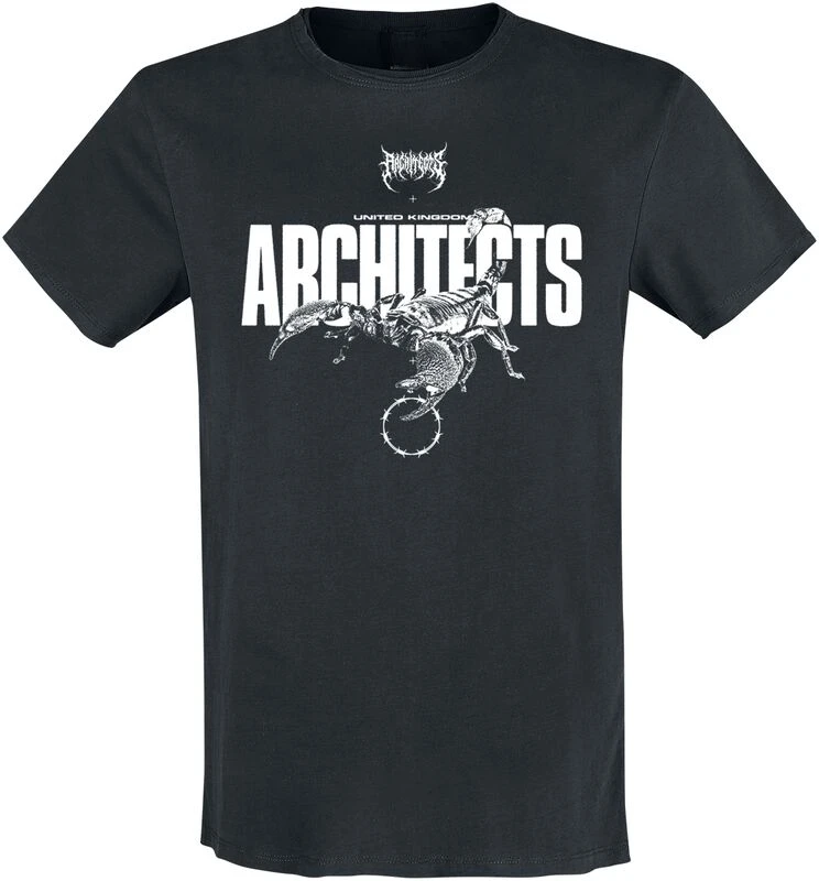 2026 All Our Gods Architects T-Shirt für Männer und Frauen Vintage Metal Rock Band Grafik-T-Shirt 100% Baumwolle Sommer Streetwear Top – Detail 6