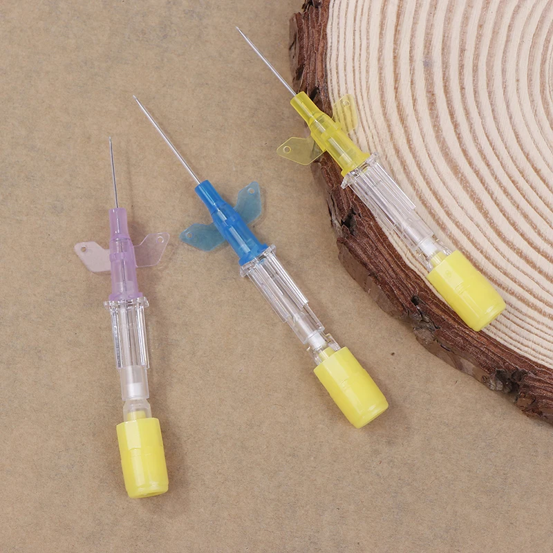 Disposable Animals IV Cannula Intravenous Injection Catheter With Wing 22G 24G 26G For Pet Dog Cat Veterinary Tools