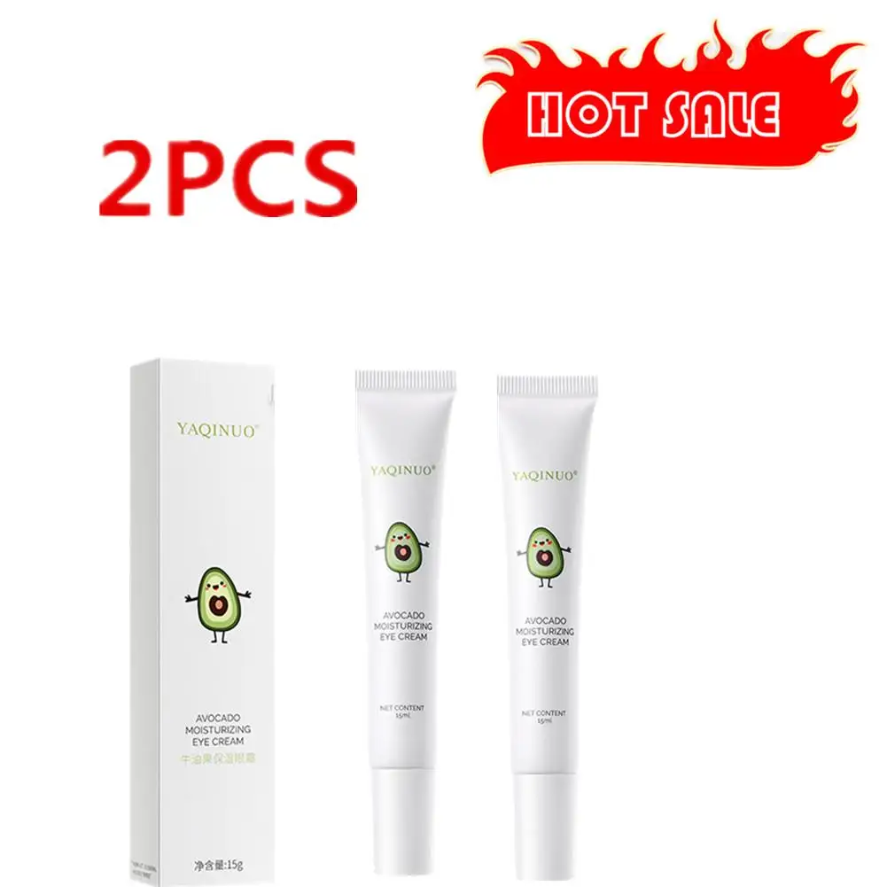 2X 15g Avocado Moisturizing Eye Cream For Dark Circles Nourishing Firming Skin Eye Eye Cream For  Under Eyes Anti-wrinkle Cream