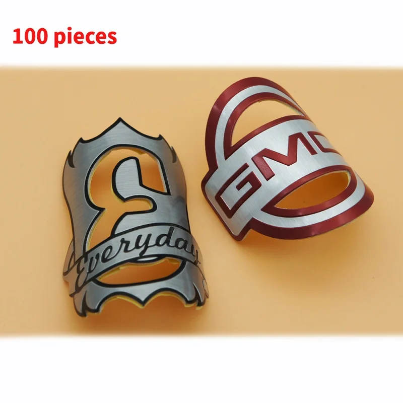 

10 0.Zhang.Custom.custom metal emblem aluminium nameplate hollow out sticker make your private label