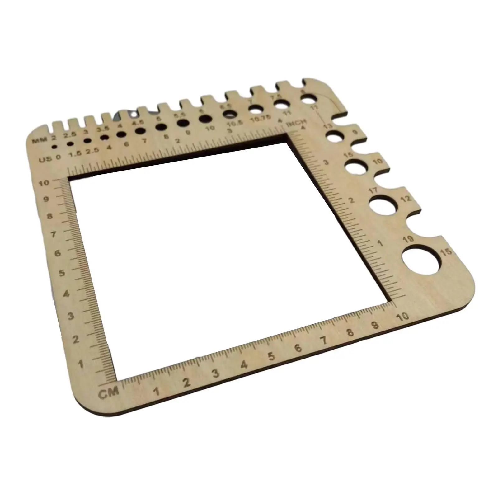 Wooden Knitting Gauge Knitting Tool Crochet Accessory Designer for Students
