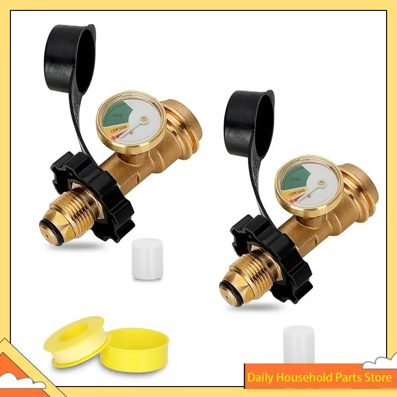 تناسب محول خزان البروبان POL مع مقياس يحول صمام خدمة خزان POL LP إلى QCC1 / النوع 1، لتخييم RV، شواية غاز الشواء الساخنة!