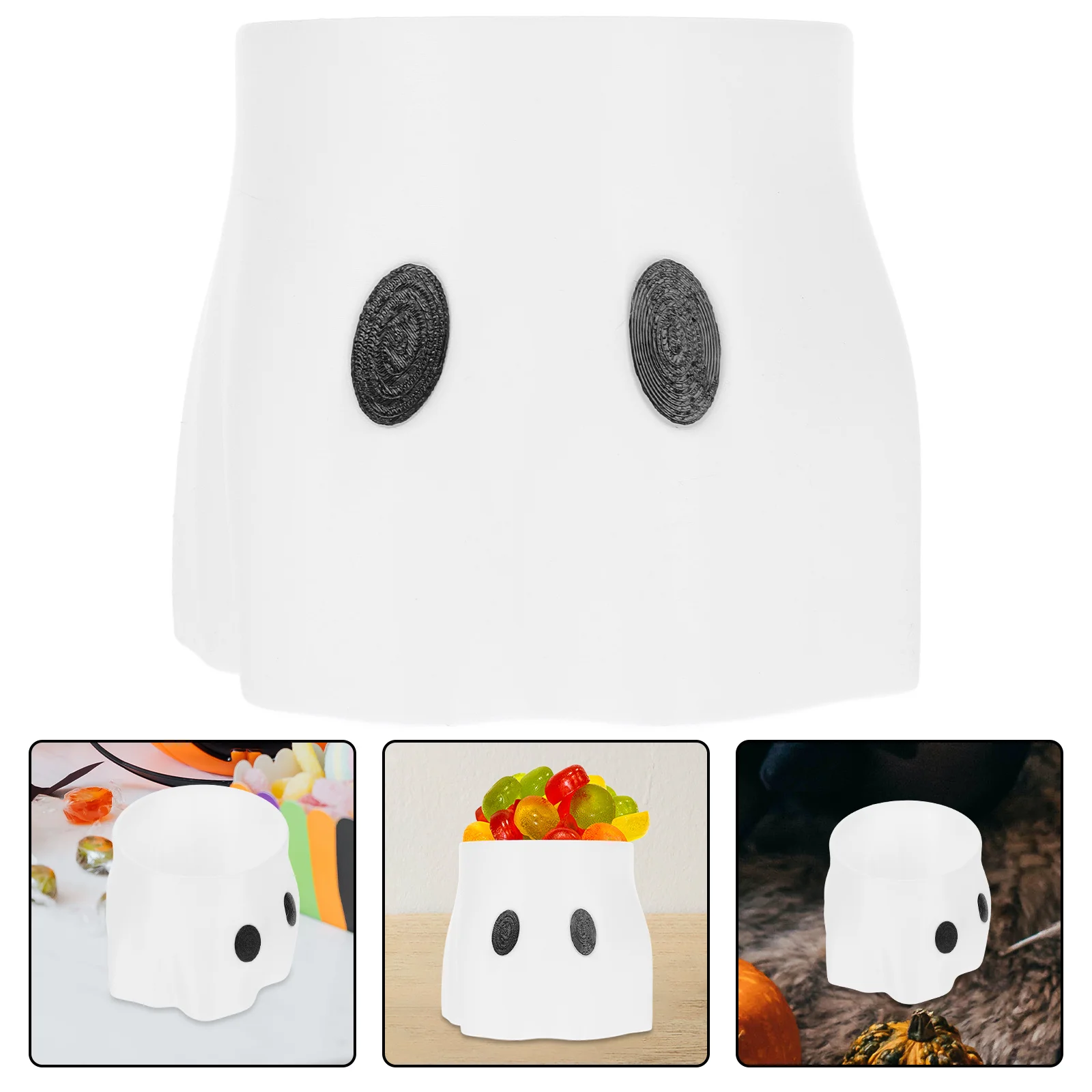 

Sophisticated Ghost Candy Organizer Fine Craftsmanship Indoor Halloween Props Center Table Decoration Festive Setup