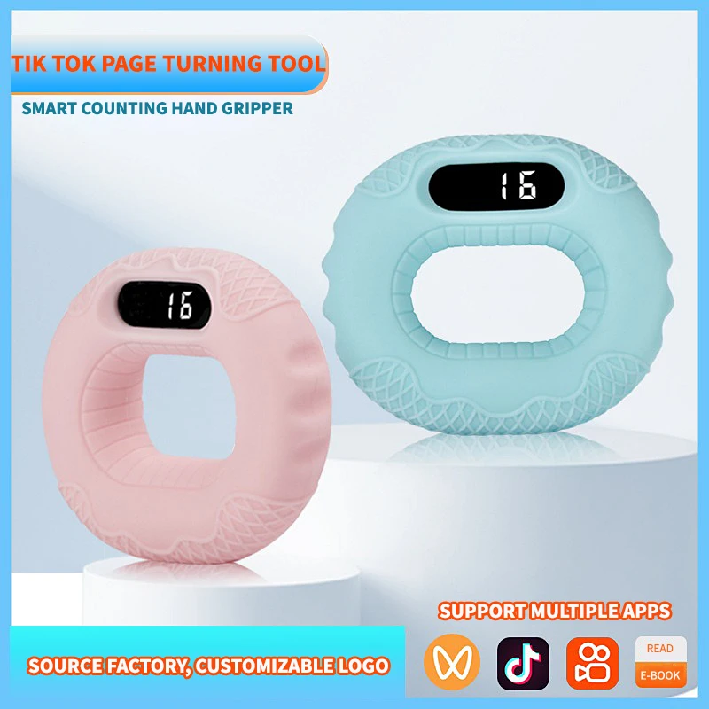 Silicone Hand Gripper Finger Strength Training Expander Grip Strengthener Bluetooth Connection Smart Counting Hand Exerciser