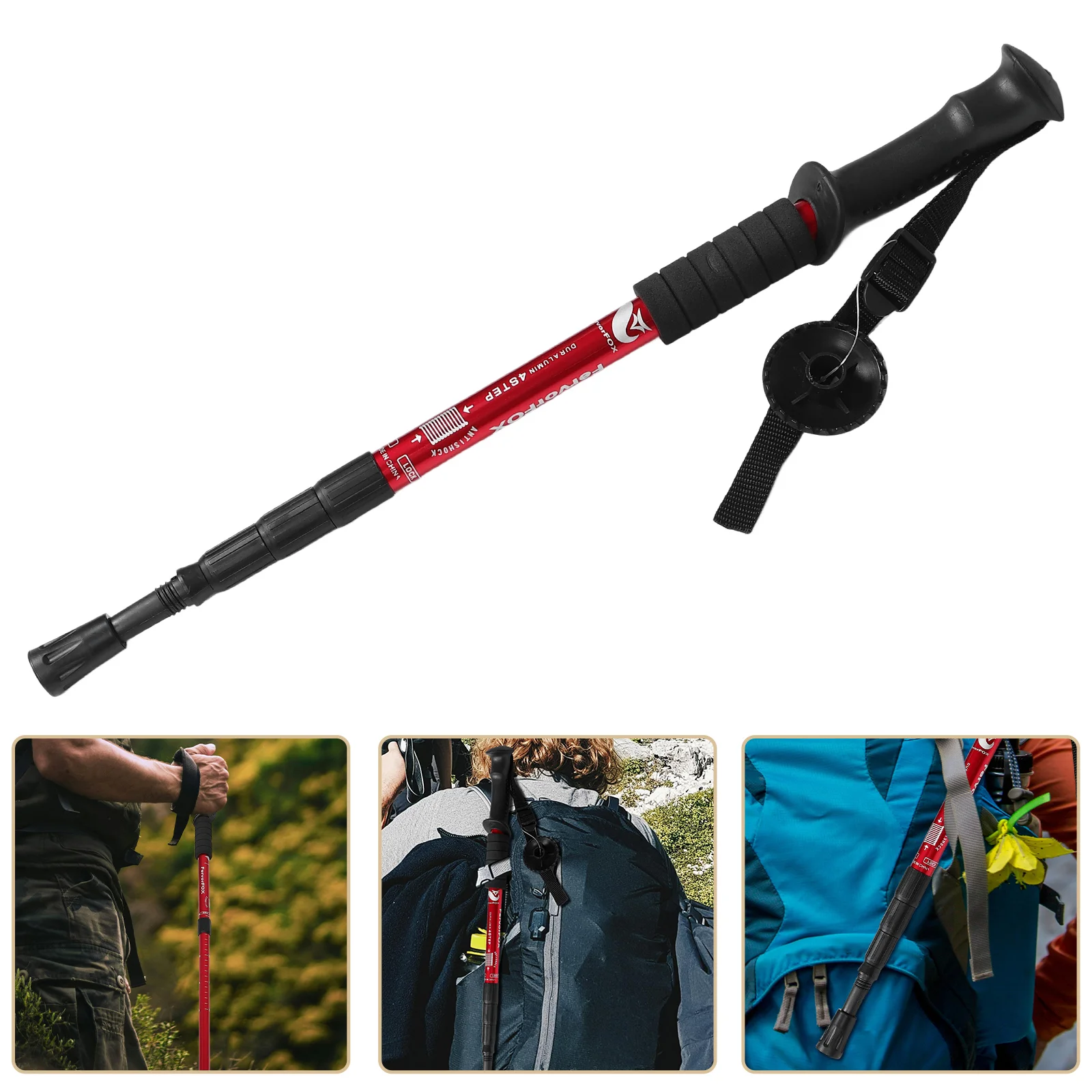 

Telescoping Walking Stick for Men Adjustable Aluminum Hiking Pole Lightweight Walking Stick for Trekking Outdoor Adventures