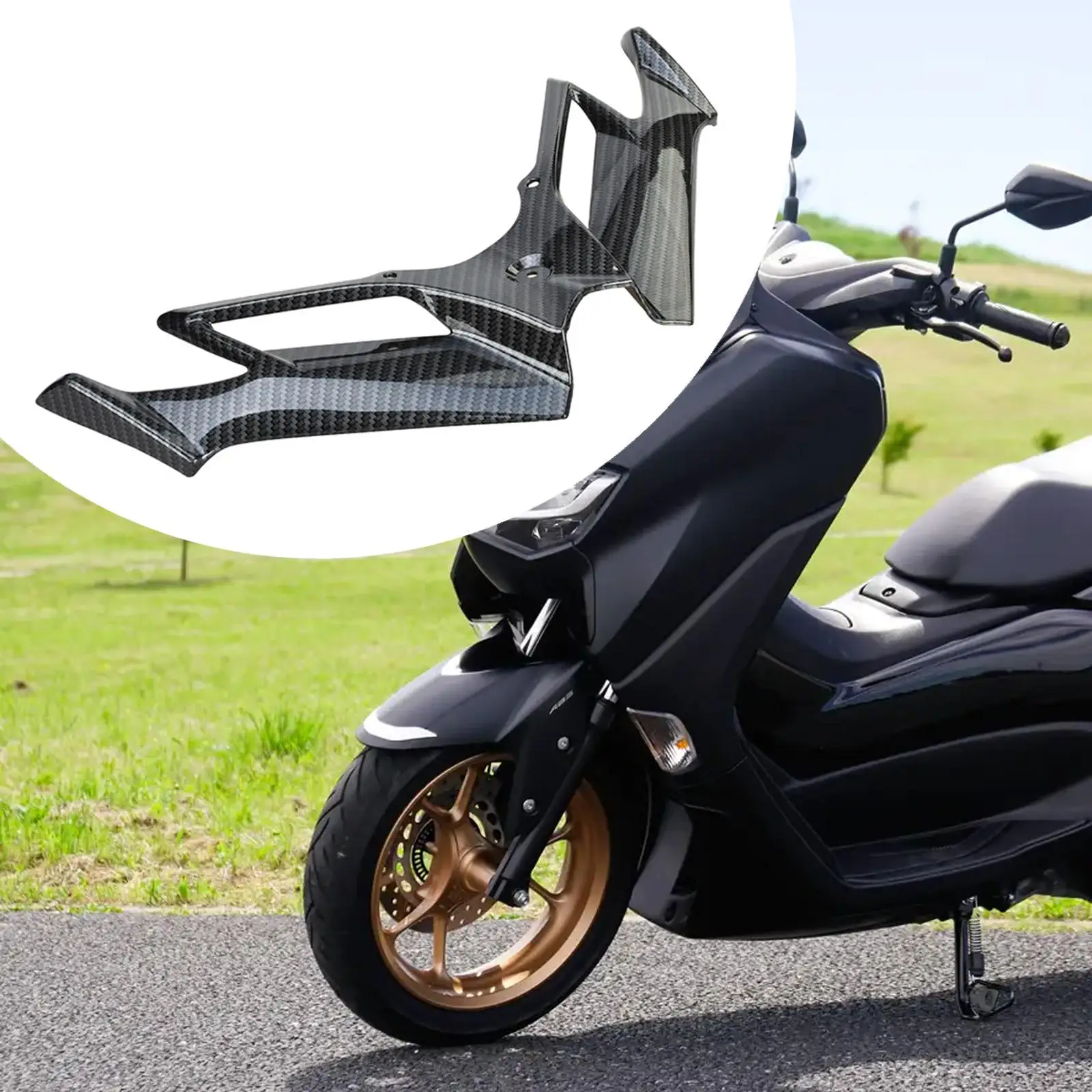 Motorbike Front Fairing Aerodynamic Winglet Cover Lightweight Wind Guard Replacement for Yamaha Nmax1