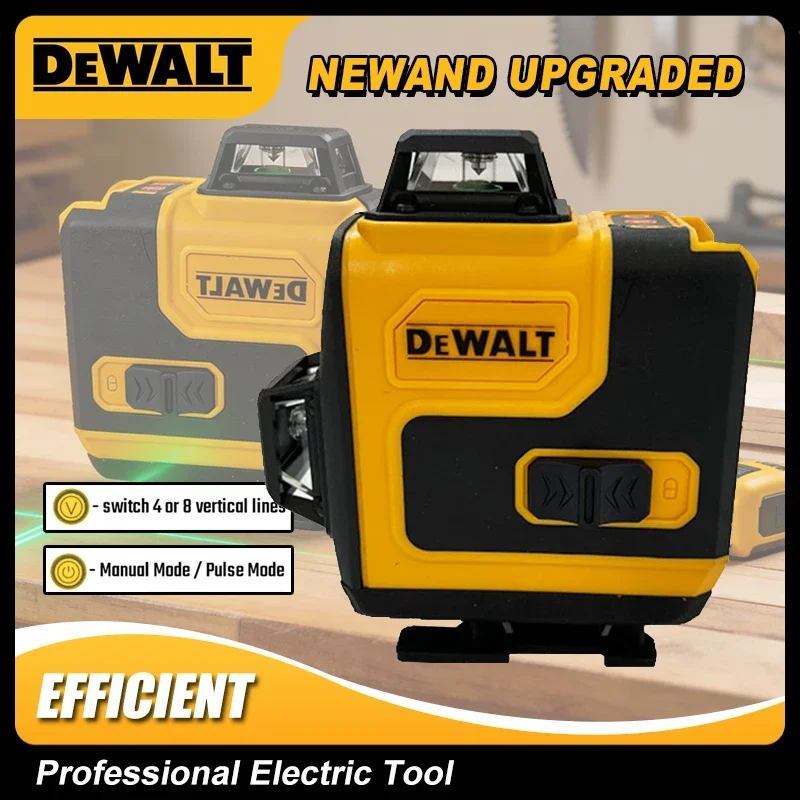 

Лазерный уровень Dewalt 360° зеленый, 16 линий, 4D, самовыравнивающийся, 360° по горизонтали и вертикали, сверхмощный луч, строительные инструменты, оригинал