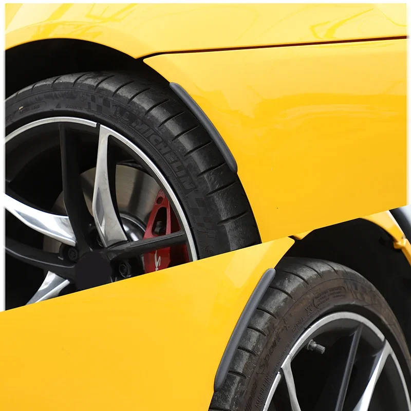 For 2019-2022 Toyota GR Supra A90 ABS black car styling car wheel eyebrow fender trim strip sticker car exterior accessories