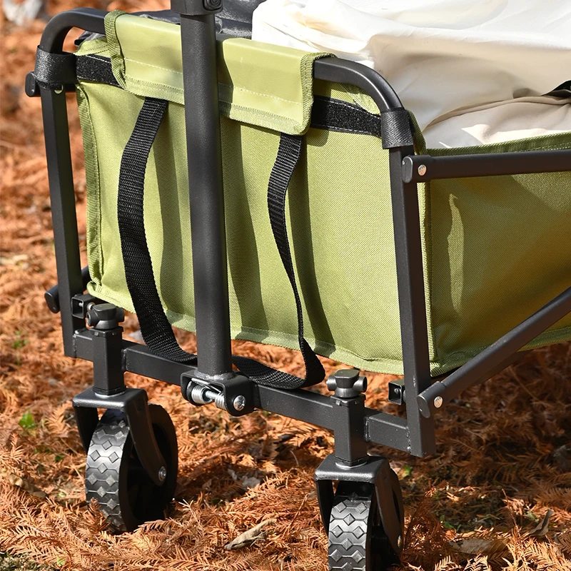 للطي للطي فائدة عربة الشاطئ عربة الثقيلة سعة كبيرة عربة أضعاف عربة في الهواء الطلق المحمولة عربة التخييم الجدول #6