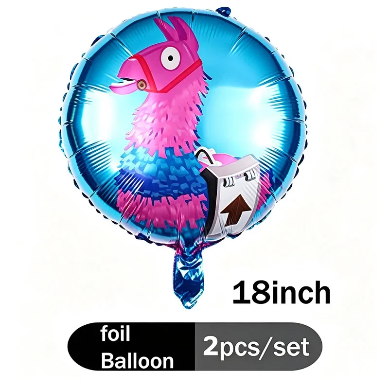 Fortnite Einweg-Partydekorationsset: Teller, Becher, Strohhalme, Kombination für Feier-Tischdekoration, Spielthemen-Geburtstags-Tischzubehör – Detail 34