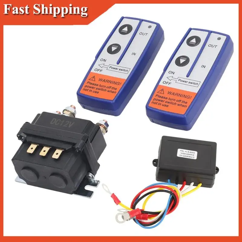 

Efficient Winch Relay With Controller 12V 250A Winch Relay Kit With Remote Controller Relay Contactor Switch For Industrial Car