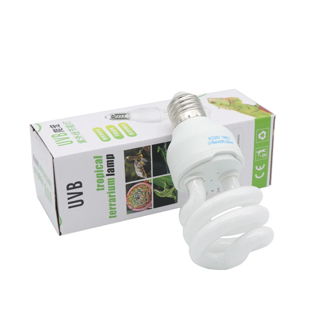 Reptile Light Energy-saving Calcium Supplement Lamp Uvb 5.0/10.0 Succulent Uv Light For Lizard Turtle Home  Pet Supplies