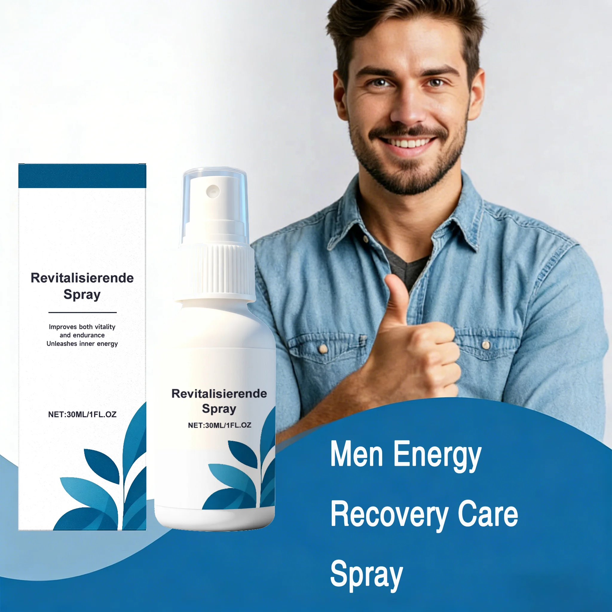 

Men Energy Energizing Spray Energy Enhancement Promote Vitality Condition Active Lasting Support Nourish Men Private Care Mist