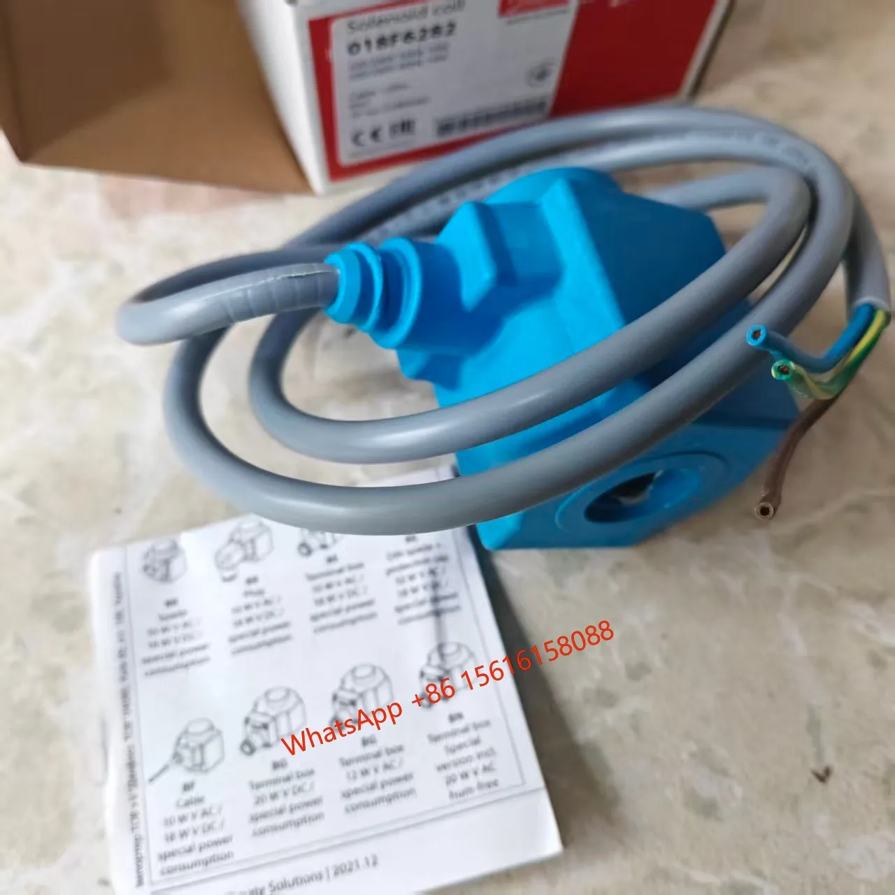 Adequado para bobina de válvula solenóide Danfoss EVR 018F6282