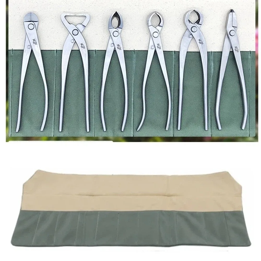 ​Canvas Bonsai Tool Bag​ ​10 Pockets ​Multifunction​ ​Bonsai Tool Organiser ​ ​Compact​ ​Bonsai Tool Case​