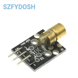 KY-008 3pin 650nm Red Laser Transmitter Dot Diode Copper Head Sensor Module for Arduino AVR PIC DIY Compatible with MEGA 2560